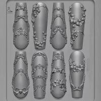 ราคา HSSL ซิลิโคนโบว์ริบบิ้น 3D เล็บแม่พิมพ์ตกแต่งเล็บ DIY ออกแบบแม่แบบเล็บผีเสื้อหวาน Rose ดอกไม้เล็บแม่พิมพ์ MCL7717 (43874248343)