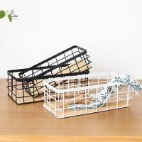 ราคา HSSL ตะกร้าเก็บเหล็กดัดบนโต๊ะอาหาร Sundries Organizer เดสก์ท็อปเครื่องสําอาง Finishing ตะกร้าเก็บตกแต่งบ้าน MCL7717 (44124541845)