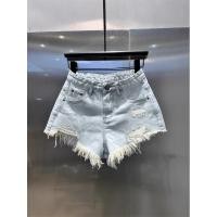 ราคา กางเกงยีนส์ขาสั้นผู้หญิงแบบย้อนยุค ดีไซน์โล่งเป็นลายสามจุด มีเอวต่ำและเหมาะสำหรับฤดูร้อน (41222413947)