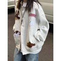 ราคา สเวตเตอร์ถักสไตล์การ์ตูนญี่ปุ่น ลายพิมพ์ลูกสุนัข สำหรับผู้หญิง และแจ็คเก็ตคลุมไหล่ (44850205371)