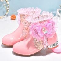 ราคา เสื้อคลุมขนแกะฤดูหนาวสำหรับหญิง รองเท้าสไตล์เจ้าหญิงเอลซา และรองเท้าหนังส้นสูงขนาดเล็ก (43026191691)