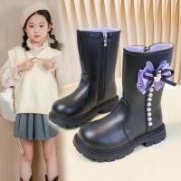 ราคา รองเท้าบูทสูงสำหรับเด็กผู้หญิง สไตล์เจ้าหญิง ดูสวยเหมือนตุ๊กตา (47150993420)