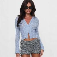 ราคา เสื้อลำลองแขนยาวลายเซ็กซี่สำหรับสตรี สไตล์สุภาพและทันสมัย (40014939152)