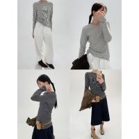 ราคา INBYIN เสื้อแขนยาวคอกลมลายริ้ว I3070 (27290460858)