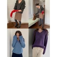 ราคา INBYIN เสื้อไหมพรมคอวี WOOL V NECK SWEATER I3244 (56950991416)