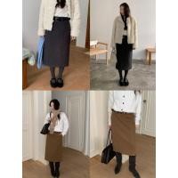 ราคา INBYIN กระโปรงผ้าวูลผสม WOOL LONG SKIRT I3153 (43724814364)