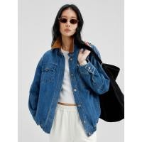 ราคา INBYIN แจ็คเกตยีนส์ปกลูกฟูกสีน้ำตาล BIE PATCHWORK DENIM JACKET B0628 (57850233307)