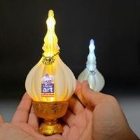 ราคา พานพุ่มเงินพุ่มทองจิ๋ว พุ่มโคมเชิงเทียนLEDถ่านกระดุม สินค้าไทย งานปราณีต ประดับหิ้งพระ ของขวัญ ของชำร่วยมงคล (25093011153)