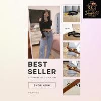 ราคา ราคา 1599 จัดส่งฟรี พร้อมถุงผ้าแบรนด์ กล่องแบรนด์ CLEARANCE SALE เข็มขัดหนังแท้สุดหรู (40223019281)