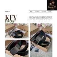 ราคา สินค้าขายดี เข็มขัดหนังสลับด้าน สายหนังคุณภาพสูง (40626123008)