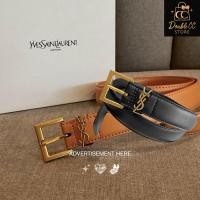 ราคา ราคา 1499 จัดส่งฟรี พร้อมถุงผ้าแบรนด์ กล่องแบรนด์ CLEARANCE SALE เข็มขัดหนังแท้ 3D LOGO LEATHER BELT (28342613882)