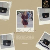 ราคา Clearance Sale กระเป๋าสะพายกลาง หนังแท้ดีไซน์หรู (43515723115)