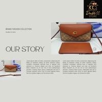 ราคา กระเป๋าสะพายข้าง คลัชหนังแท้สุดหรู (43418422274)