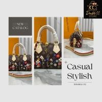 ราคา กระเป๋าทรงหมอน ดีไซน์ดอกไม้สุดพิเศษ (42275376929)