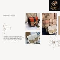 ราคา กระเป๋าทรง Saddle Bag หนังแท้ (29591278424)