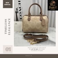 ราคา สินค้าขายดี Factory กระเป๋าสะพายข้างทรง Satchel ในลาย Canvas บล็อคสี (40126317374)