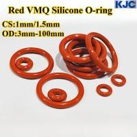 ราคา KJC OXQ โอริงซิลิโคน VMQ สีแดง CS1mm 1 5mm OD3mm 100mm แหวนซีล ปะเก็นกลมยาง ความยืดหยุ่นดี กันน้ํา และทนต่ออุณหภูมิสูง (28386639412)