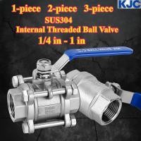 ราคา KJC HY SUS304 บอลวาล์วเกลียวภายใน 1 4 นิ้ว 1 นิ้ว วาล์วเปิด ปิดเกลียวภายใน 1 2 3 ชิ้น (44163391989)