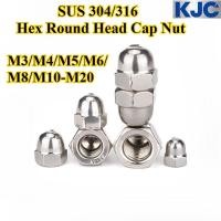 ราคา KJC GXLM SUS304 316 น็อตฝาครอบหัวกลมหกเหลี่ยม M3 M4 M5 M6 M8 M10 M20 น็อตฝาครอบสแตนเลส น็อตตกแต่ง (41701389800)