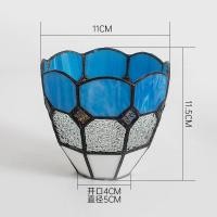 ราคา พัดลมโคมไฟร้านอาหารตกแต่งโคมระย้าโคมไฟแก้ว e27 โคมไฟ Splicing Tiffany โคมไฟ UFQ5 (42520566018)