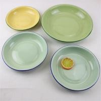 ราคา สีเหลืองคิดถึงจานข้าวแบบดั้งเดิมสมัยเก่า黄色老种植物 天然植物 小个口拼图书盘子阳饭店小 แผ่นเสียง 48 32 (24394079689)