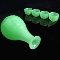 ราคา หยกพอร์ซเลนแก้วสไตล์โบราณตู้ไวน์สไตล์จีนแจกันสไตล์ขวดไวน์สมัยเก่าแก้วไวน์ทุ่มเทหยกเหอเทียน บีเจอาร์เอส (41816758453)