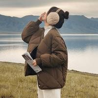 ราคา เสื้อโค้ทผ้าฝ้ายสไตล์ญี่ปุ่นสำหรับผู้หญิง ฤดูใบไม้ผลิและใบไม้ร่วง น้ำหนักเบาทรงด้วยลายเพชรไม่มีปก (43972564887)