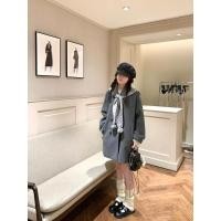 ราคา เสื้อคลุมผ้าขนสัตว์แบบกระดุมสองแถว มีปก (40972571459)