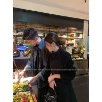 ราคา เสื้อโค้ทผ้าวูลสไตล์เกาหลี แบบกระดุมสองแถวและปกเล็ก (28342498014)