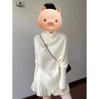 ราคา ชุดแฟชั่นสไตล์ชาแนลชุด ฤดูใบไม้ร่วงและฤดูหนาวใหม่ที่สมบูรณ์ความรู้สึกระดับไฮเอนด์เสื้อคลุมเสื้อถักกับกระโปรงจีบชุดสองชิ้น (44800883913)