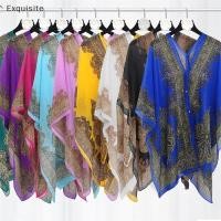 ราคา ประณีต ชายหาดป้องกันแสงแดดผ้าคลุมไหล่แฟชั่นผู้หญิงเสื้อผ้าฤดูร้อนชายหาดบิกินี่ปกขึ้นเสื้อชีฟองหลวมผ้าคลุมไหล่ผ้าพันคอพร้อมปุ่ม ไทย (29769064107)