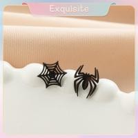 ราคา ประณีต การ์ตูนแมงมุมเว็บต่างหูสตั๊ดสแตนเลสผู้หญิงทองสีดําสัตว์แมงมุมเจาะต่างหูความเรียบง่ายสไตล์ของขวัญพรรค ไทย (29484710633)
