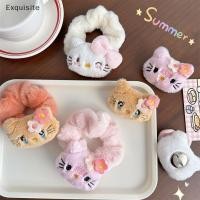 ราคา ประณีต Hello Kitty Plush Scrunchies เข็มกลัด Kawaii Sanrio KT แมวยืดหยุ่นผมผูกเชือกล้างหน้าทําให้ผมวงกลม th (29219075658)