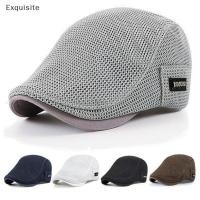 ราคา ประณีต Cabbie Flat Cap Breathable Mesh Newsboy Beret Ivy Cap th (28919191996)