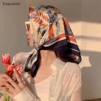 ราคา ประณีต แฟชั่นพิมพ์ผ้าพันคอสแควร์ฮิญาบสําหรับผู้หญิงสาว Sa ผ้าไหมมุสลิม Neckerchief ยางรัดผมห่อผ้าคลุมไหล่ Foulard th (28069063938)