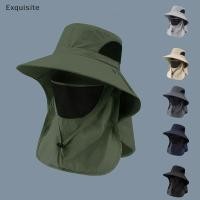 ราคา ประณีต Sun Protection Bucket Hat Neck Protector One piece Fishing Hiking Hat Outdoor Breathable Bucket HatWindproof Large brimme th (28819071887)