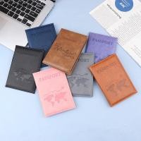 ราคา ประณีต ฝาครอบซองหนัง PU Unisex ใหม่แฟชั่นเรียบง่ายปกหนังสือเดินทาง World Thin Slim Travel Passport Holder กระเป๋าสตางค์ของขวัญ th (24734370906)
