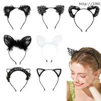 ราคา มงกุฎหูกระต่าย ตาข่ายลูกไม้สีขาว เครื่องประดับสำหรับงานปาร์ตี้ (56350276703)