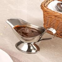 ราคา สแตนเลสเรือซอสอาหารตะวันตกสเต็กซอสมะเขือเทศสลัดถ้วยซอสปรุงรสสำหรับห้องครัว ร้านอาหาร อุปกรณ์ครัว (29693183809)