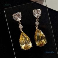 ราคา Fancy ต่างหู ประดับเพทาย สีเหลือง ลูกบาศก์ ลูกบาศก์ ลูกบาศก์ หรูหรา เครื่องประดับแฟชั่น สําหรับผู้หญิง หมั้น งานแต่งงาน (18153208115)
