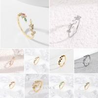 ราคา แหวนดีไซน์ใบไม้หรูหรา พร้อมคิวบิกเซอร์โคเนียประกาย สไตล์ party และวันหยุด (25095742967)