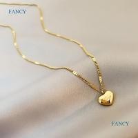 ราคา Fancy สร้อยคอโซ่ จี้คริสตัล รูปหัวใจ สีทอง เรียบง่าย แฟชั่นสําหรับผู้หญิง (19706741412)