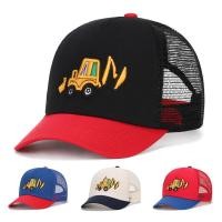 ราคา เด็กเกาหลี หมวกกีฬาเด็กวัยหัดเดินเด็กทารกเบสบอลฤดูร้อนปักรถขุดกลางแจ้งเด็กหมวกฮิปฮอปปรับ (27082138377)