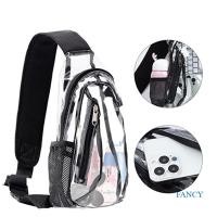 ราคา Fancy กระเป๋าเป้สะพายหลัง PVC ใส ขนาดเล็ก เหมาะกับการพกพาเดินทาง เดินป่า เล่นกีฬา คอนเสิร์ต สําหรับผู้หญิง และผู้ชาย (18528495430)