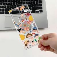 ราคา Samsung S25 Ultra S24 Ultra Case S23 Ultra Crayon Shinchan Magnetic Acrylic Clear Case สําหรับ Samsung S24 Plus S23 S23 S22 Ultra S22 S23FE กันกระแทก (29812263903)