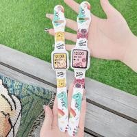 ราคา การ์ตูน Winnie The Pooh Kuromi Cinnamoroll สายซิลิโคน เคสสําหรับ Apple Watch Series 10 9 8 7 6 5 4 SE 46mm 41 มม 45 มม 44 มม 40 มม สายรัดข้อมือนาฬิกา (21154896515)
