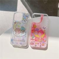 ราคา เคสโทรศัพท์มือถือ ป้องกันกระแทก ลายการ์ตูน Little Twin Stars Hello Kitty แต่งกลิตเตอร์ สําหรับ iPhone 15 Pro Max 14 Plus 14 Pro MAX 13 Pro MAX 12 Pro 11 Pro MAX X XS MAX XR 6 7 8Plus SE (22604873675)