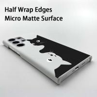 ราคา SAMSUNG Art Splicing Cat Micro Matte Frosted Hardเคสโทรศัพท์สําหรับSamsung S25 Ultra S24 Ultra S24 FE S23 Ultra S22 S21 FE S20 A56 A55 A53 A16 A15 A33 A72 กันกระแทกป้องกันลายนิ้วมือ (29831445477)