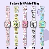 ราคา สําหรับ iWatch S10 S9 Sanrio Hello Kitty Kuromi ผีเสื้อหัวเข็มขัดสายนาฬิกาสําหรับ Apple Watch Ultra 2 Ultra 49 มม S8 7 SE 6 5 4 3 2 SE2 49 มม 45 มม 44 มม 41 มม 40 มม 38 มม (27178466183)