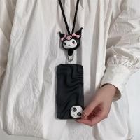 ราคา SANRIO การ์ตูนน่ารัก ซานริโอ คุโรมิ 3ง ของเล่นซิลิโคนไนลอนตะขอโลหะสายโทรศัพท์ป้องกันการสูญหายพวงกุญแจสายคล้องแบบพกพานุ่มเชือกเส้นเล็กสายรัดข้อมือเชือก (29729149189)
